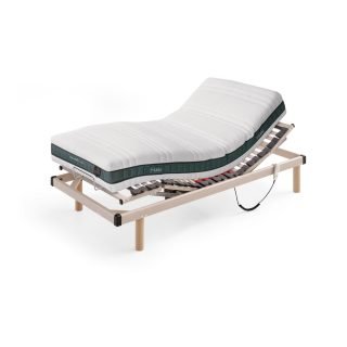 Pack colchón Hukla Ergo Látex Bamboo y cama articulada Kronos